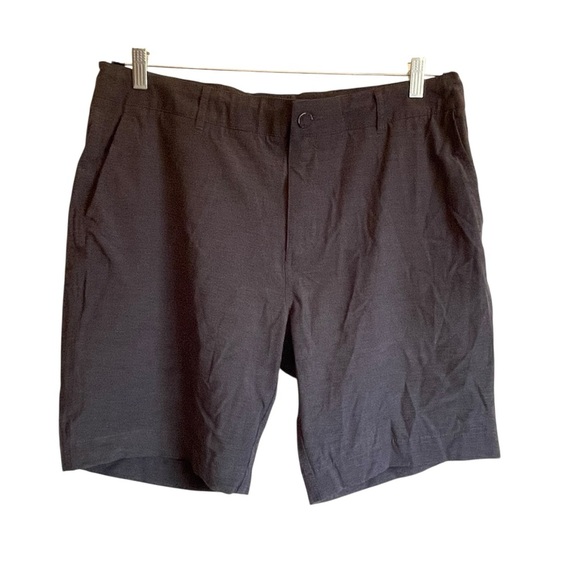 Faherty All Day Shorts Dark Heathered Blue Flat Front Shorts NWOT - Picture 1 of 10